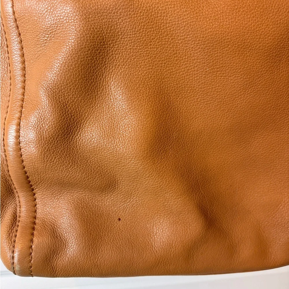 Tory Burch Leather Sammy Tote Bag,‎ Brown